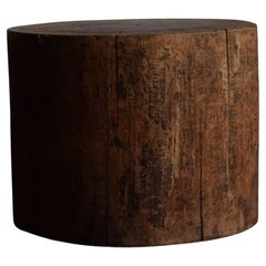 Japanese primitive stool / wabi-sabi stool / Flower stand