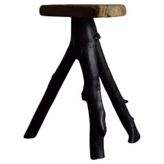 Japanese primitive stool / wabi-sabi stool / Flower stand
