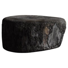 Tabouret primitif japonais / tabouret wabi-sabi / Porte-fleurs