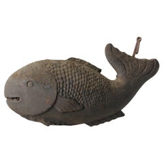 Japanese Primitives Antiques : Hearth Tools Fish-shaped wood Hook Farmer Life
