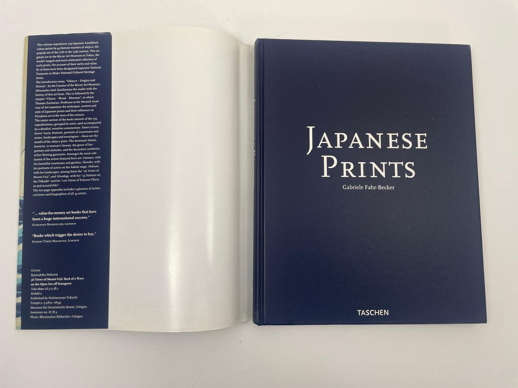 Paper Japanese Prints by Gabriele Fahr-Becker Taschen 1999 For Sale
