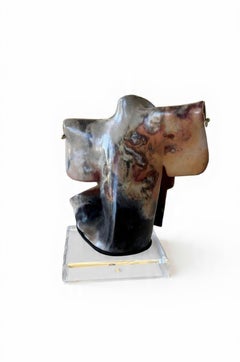 Japanese Raku Ceramic Kimono Sculpture 1980’s