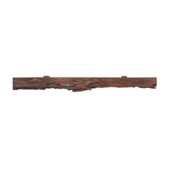 Japanese Ranma Wood Carving Featuring "Birds in Flight" & "Long Blades of Grass"