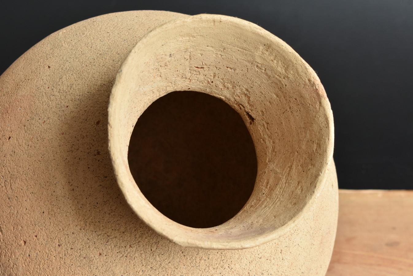 Rare Japanese Ancient Earthenware / 'Hajiki' / Wabi-Sabi Object 3