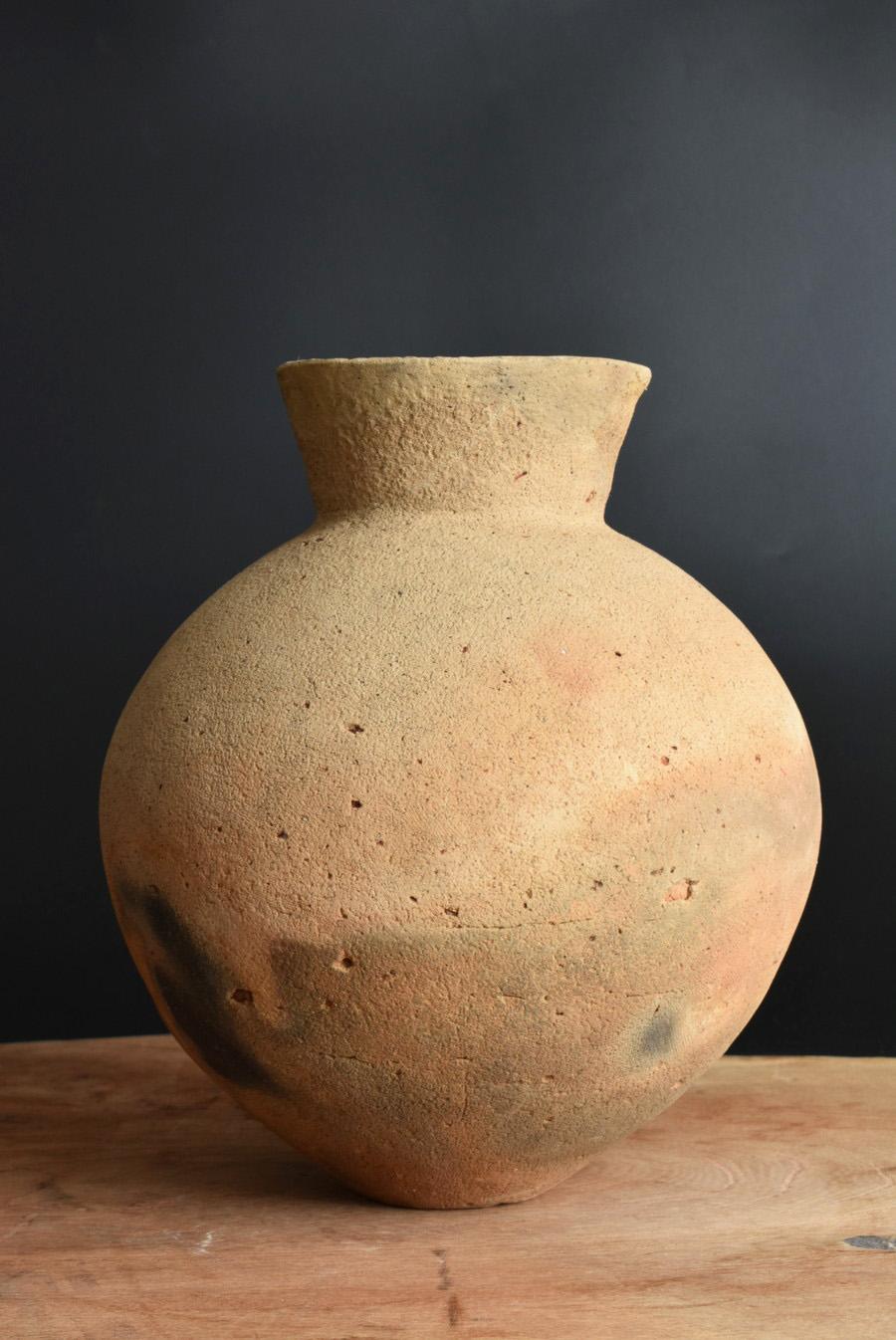 Pottery Rare Japanese Ancient Earthenware / 'Hajiki' / Wabi-Sabi Object