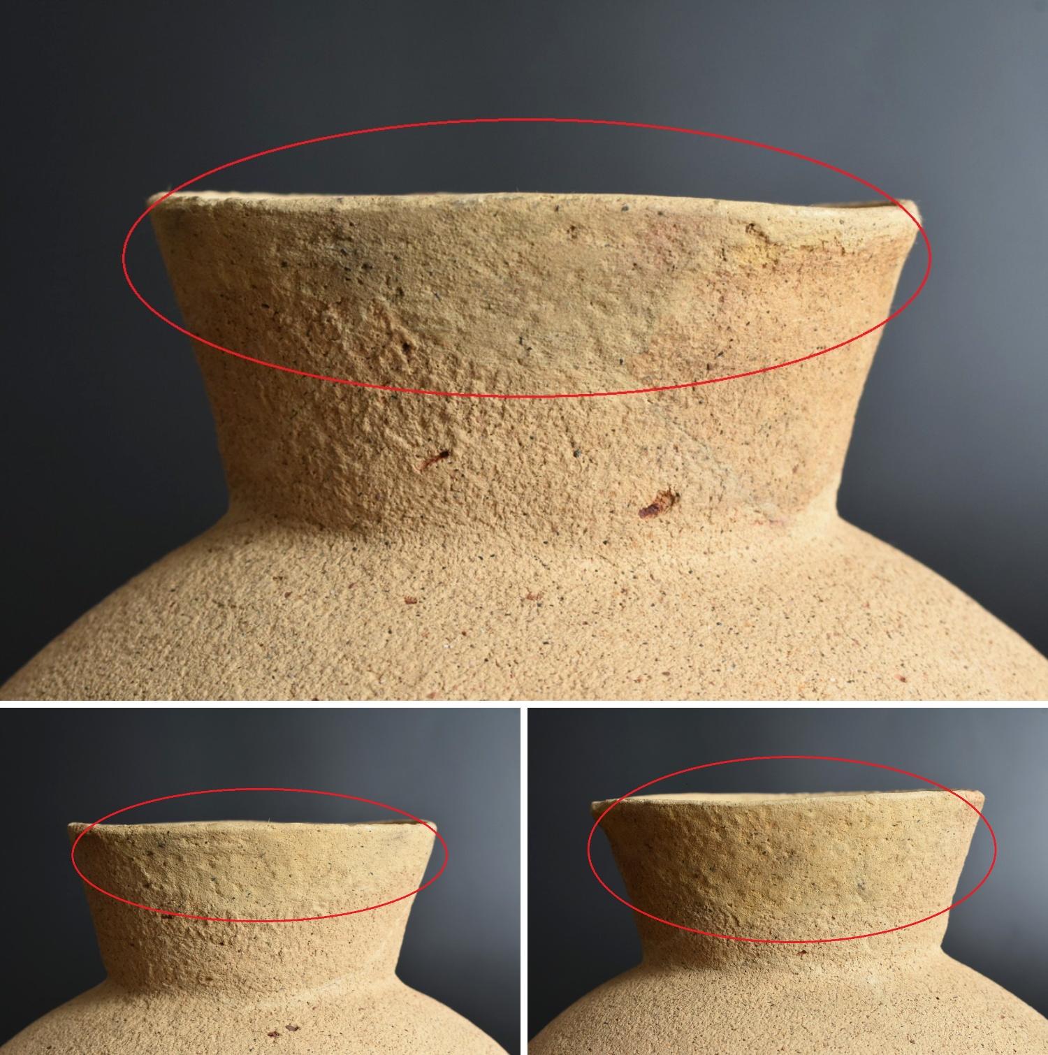 Rare Japanese Ancient Earthenware / 'Hajiki' / Wabi-Sabi Object 2