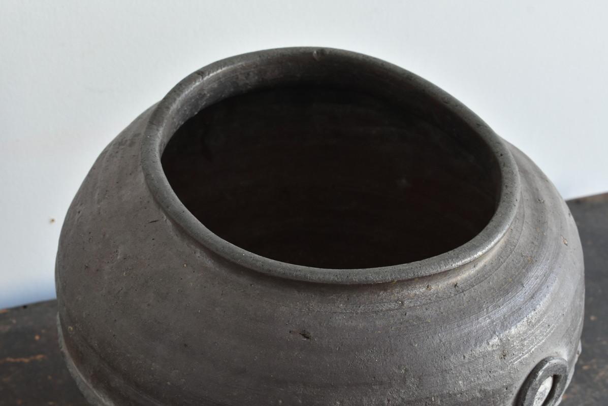 18th Century and Earlier Japanese Rare Antique Pottery Vase /1573-1700/ Bizen Ware / Planter