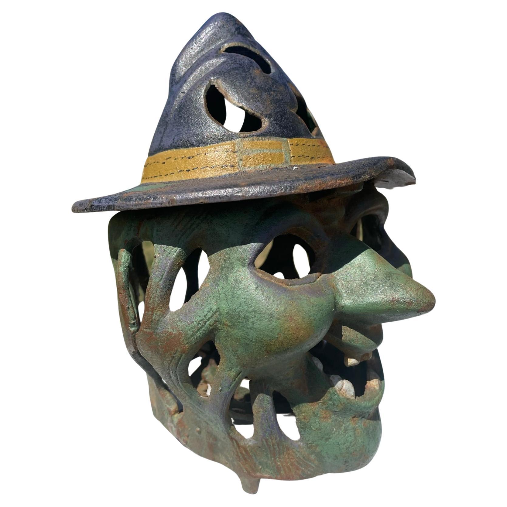 Japanese Rare Antique Witch's Hat Lighting Lantern 10