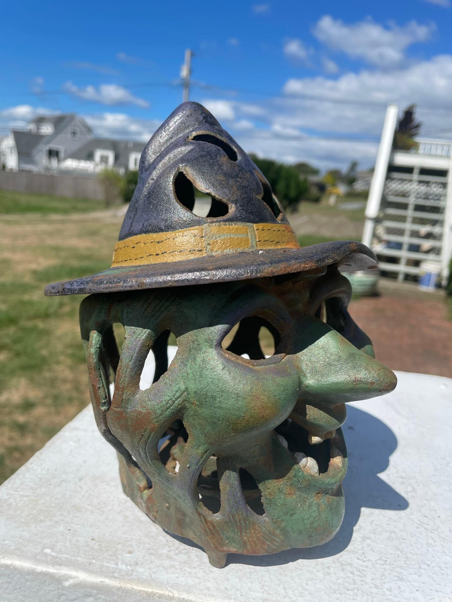 20th Century Japanese Rare Antique Witch's Hat Lighting Lantern