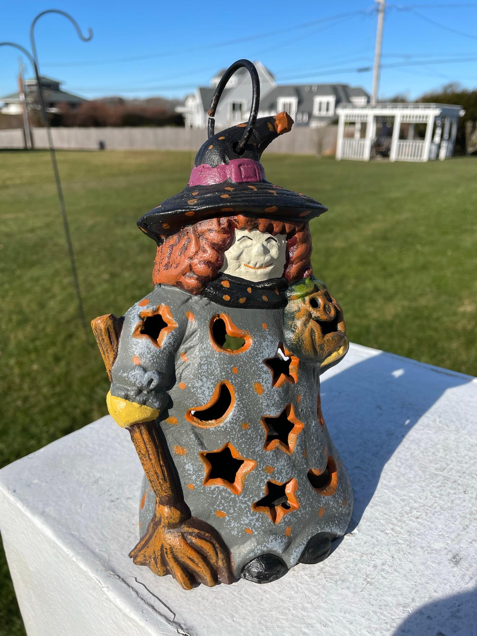 Japanese Rare Cosmic Witch Hand Painted Lighting Lantern 4