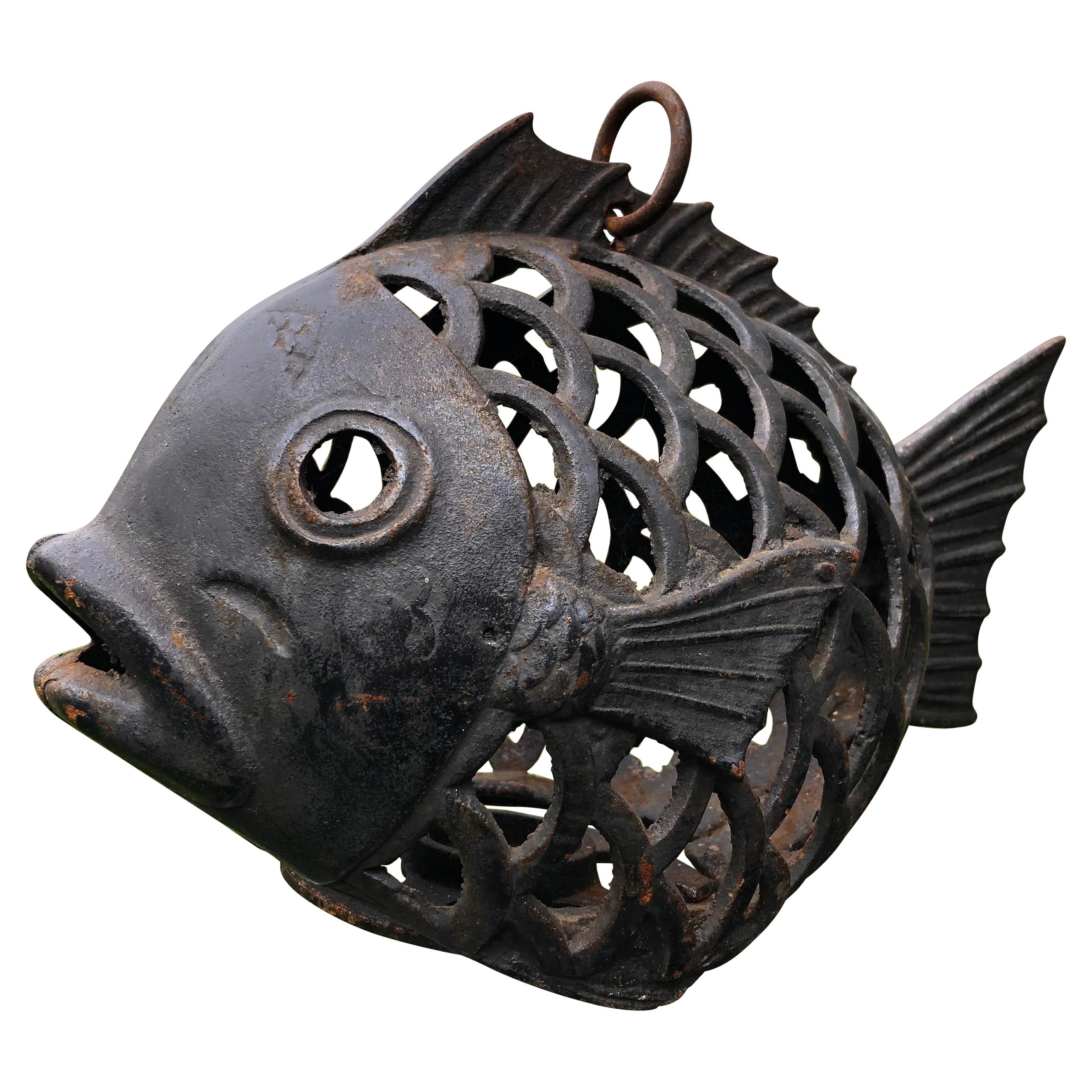 Japanese Rare "Fish" Lighting Lantern