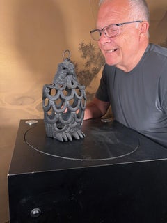 Japanese Rare Old Eagle Lighting Lantern, Hard To Find