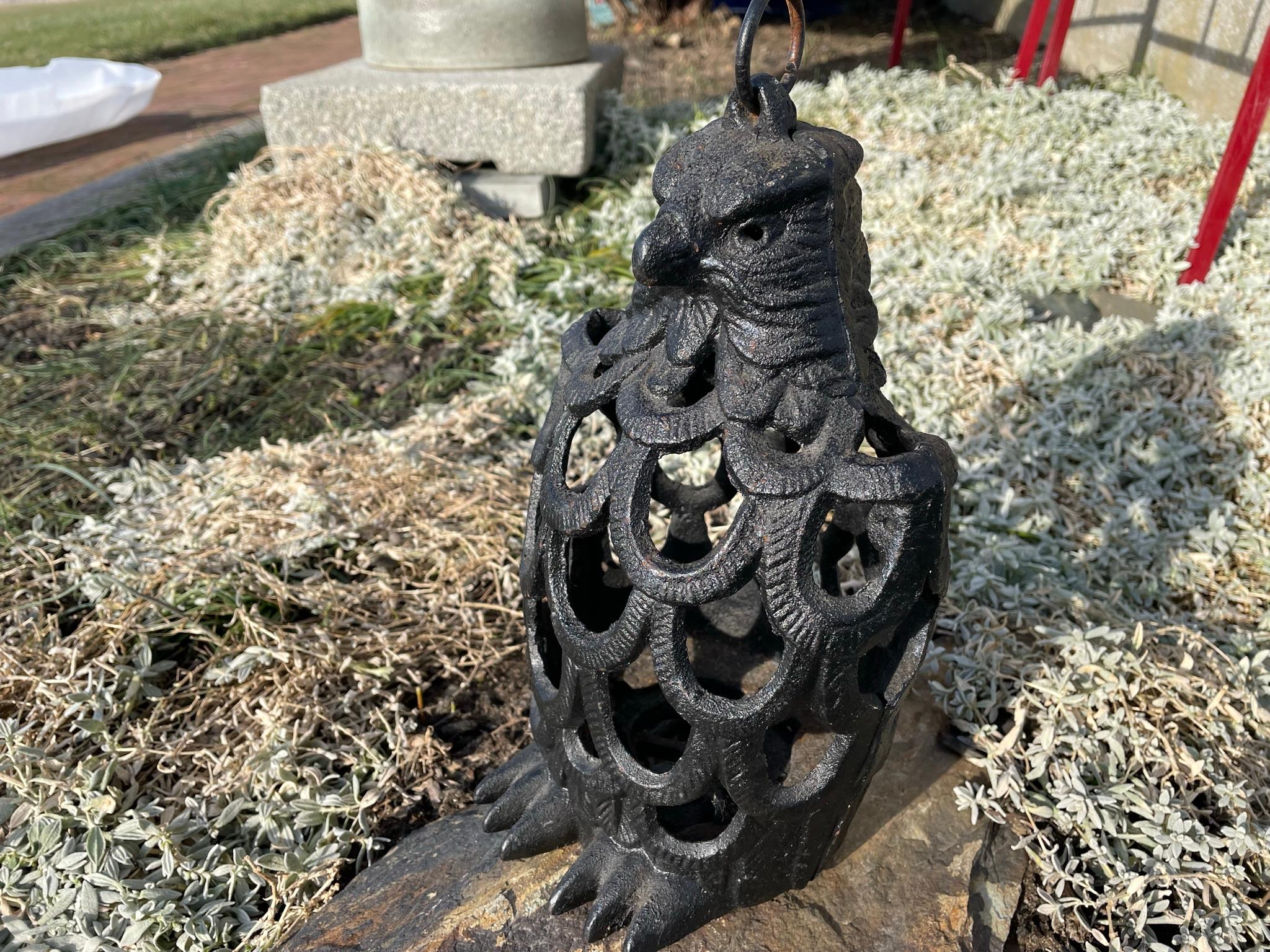 Showa Japanese Rare Old Eagle Lighting Lantern, Hard To Find