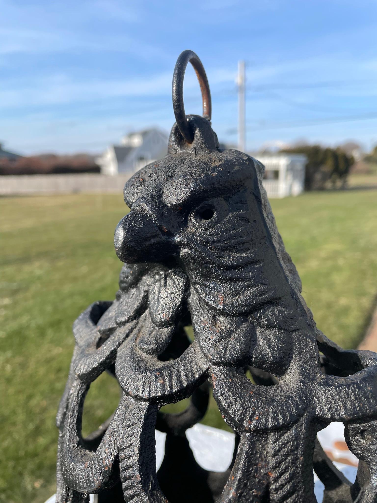 Japanese Rare Old Eagle Lighting Lantern, Hard To Find 1