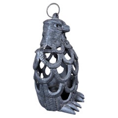 Japanese Rare Old Eagle Lighting Lantern, Hard To Find