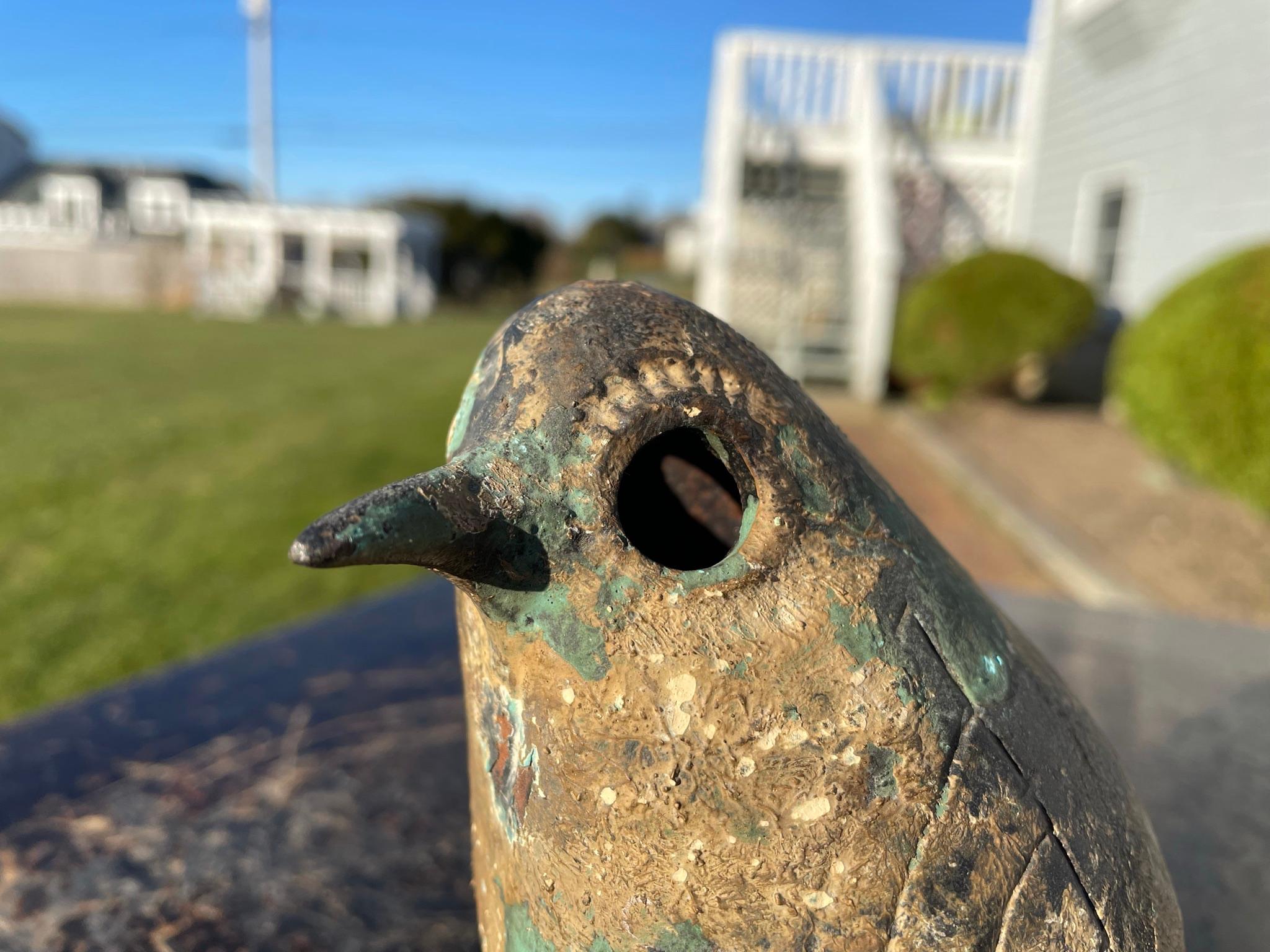 Japanese Rare Old Gilt Bird Incense Censer, Signed Japan In Good Condition In South Burlington, VT