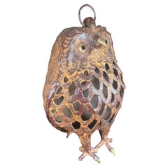 Japanese Rare Old Massive over Sized Garden Owl Sculpture