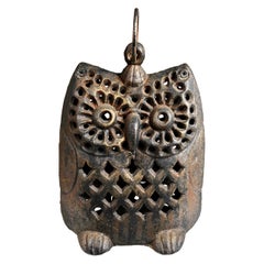 Vintage Japanese Rare Old "Owl" Lighting Lantern