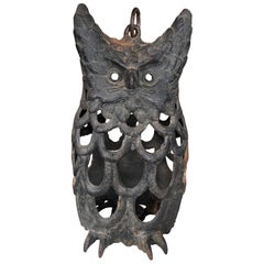 Japanese Rare Old "Owl" Lighting Lantern