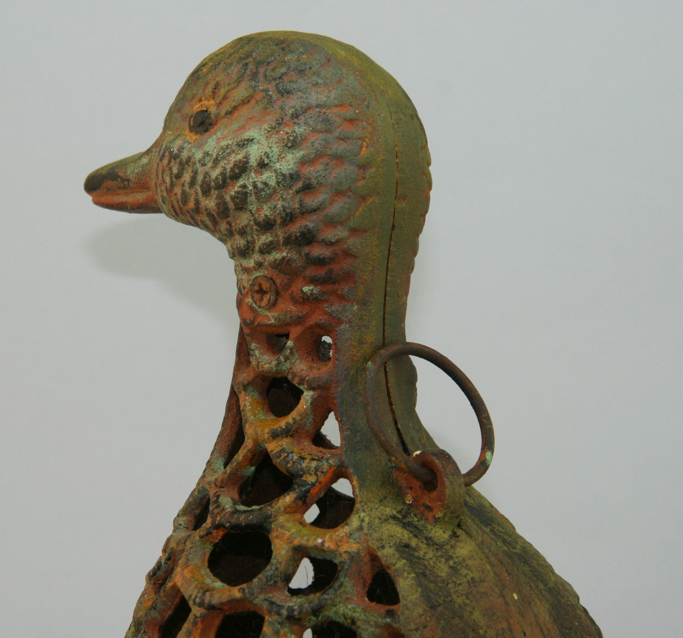 Lanterne de canard sur pied japonaise vintage rare et ancienne en vente 3
