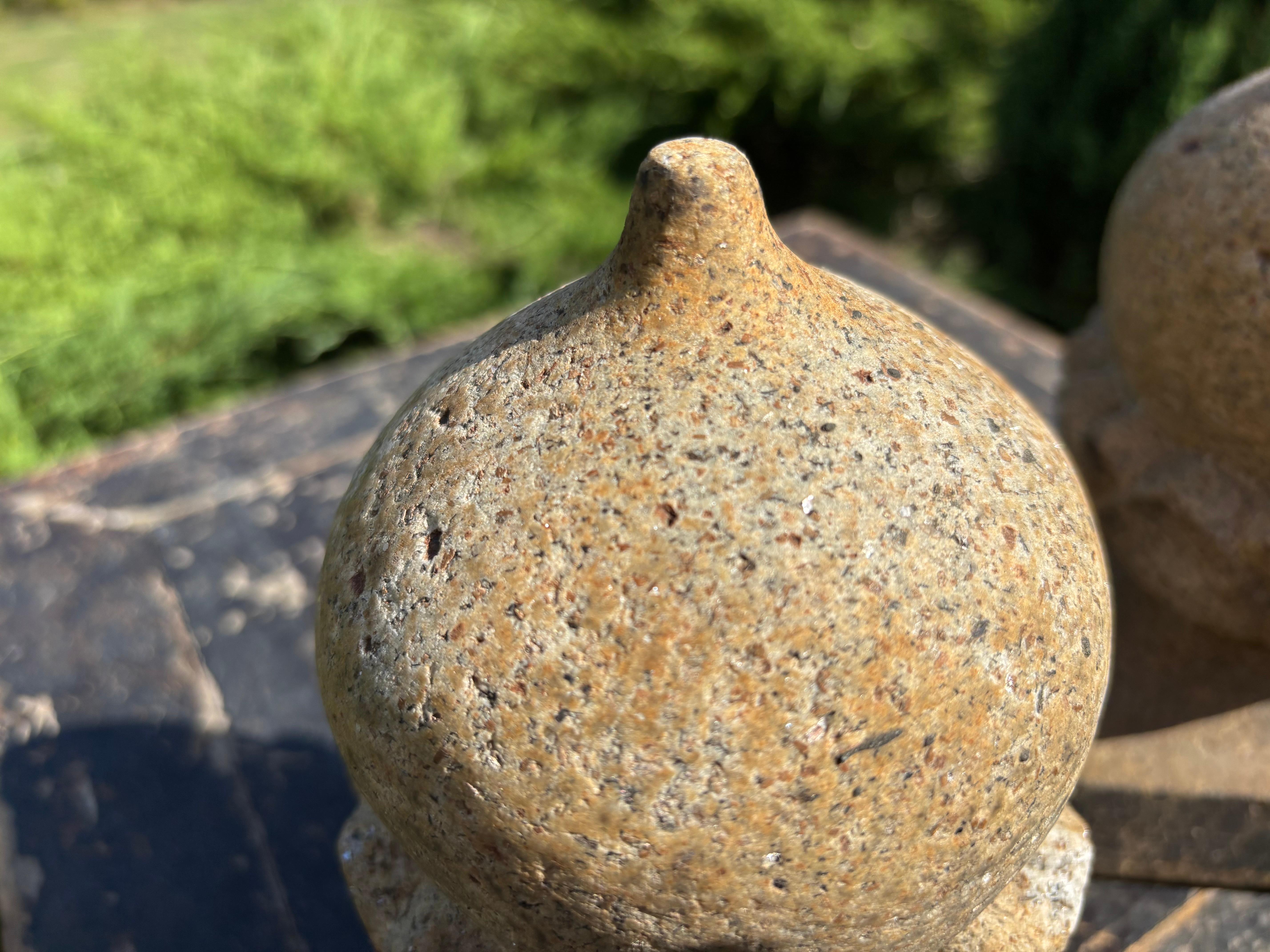 Japanese Rare Pair Antique Stone Ornament Collectibles, 19th Century For Sale 2