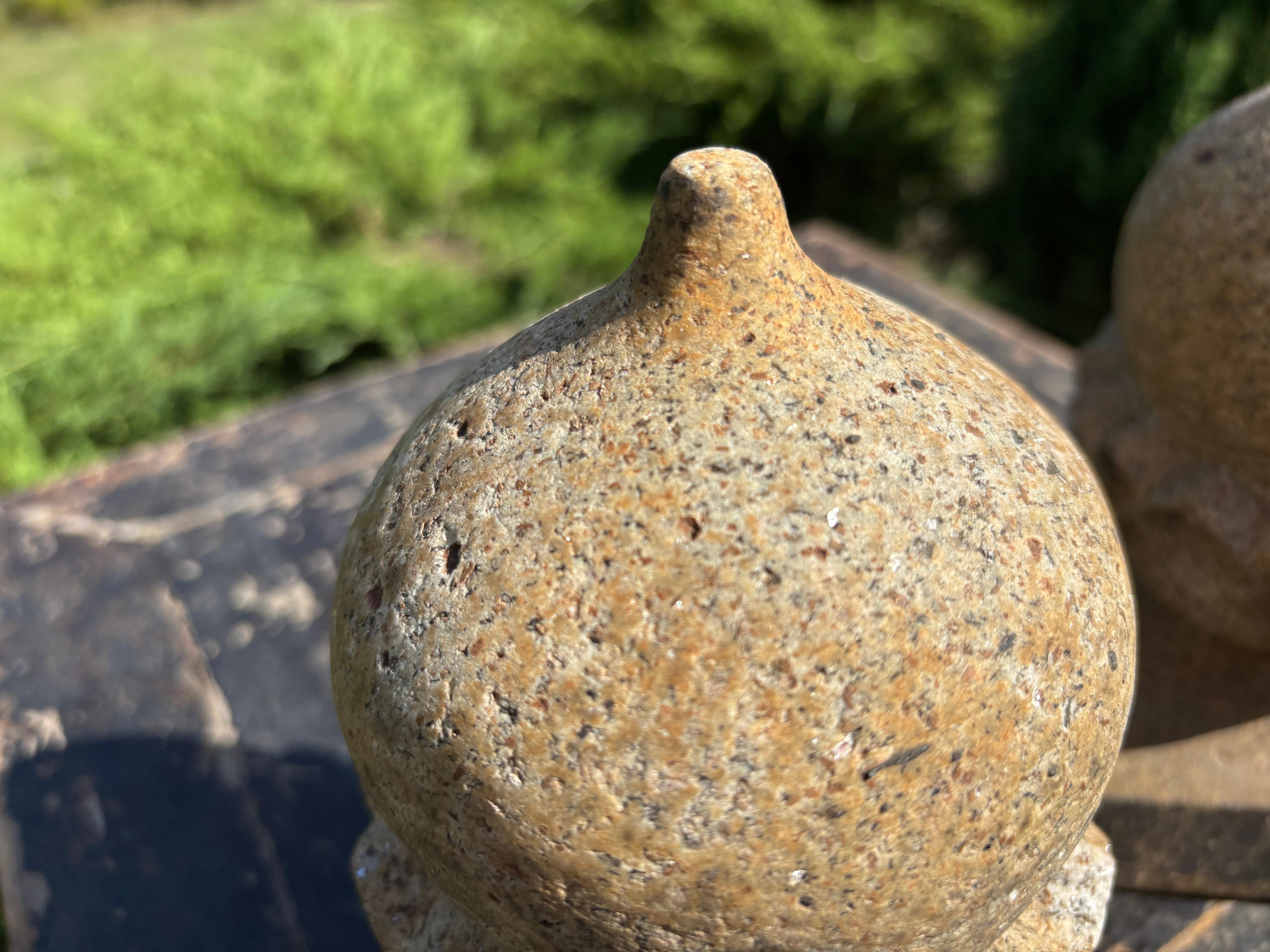 Japanese Rare Pair Antique Stone Ornament Collectibles, 19th Century For Sale 3