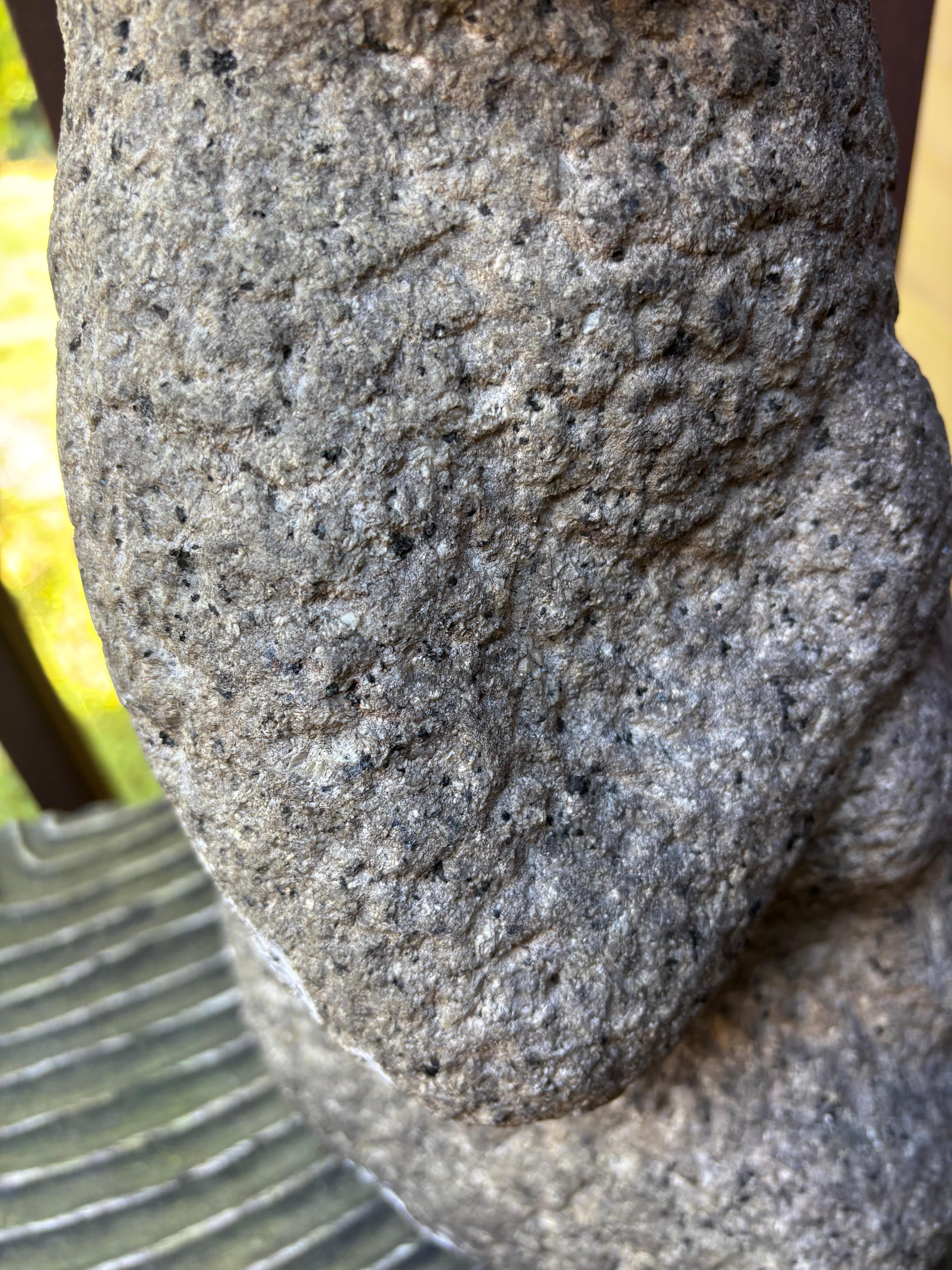 Rare Japonais Serein Pierre sculptée Shinto Riz Prospérité Déesse , 19e siècle en vente 5