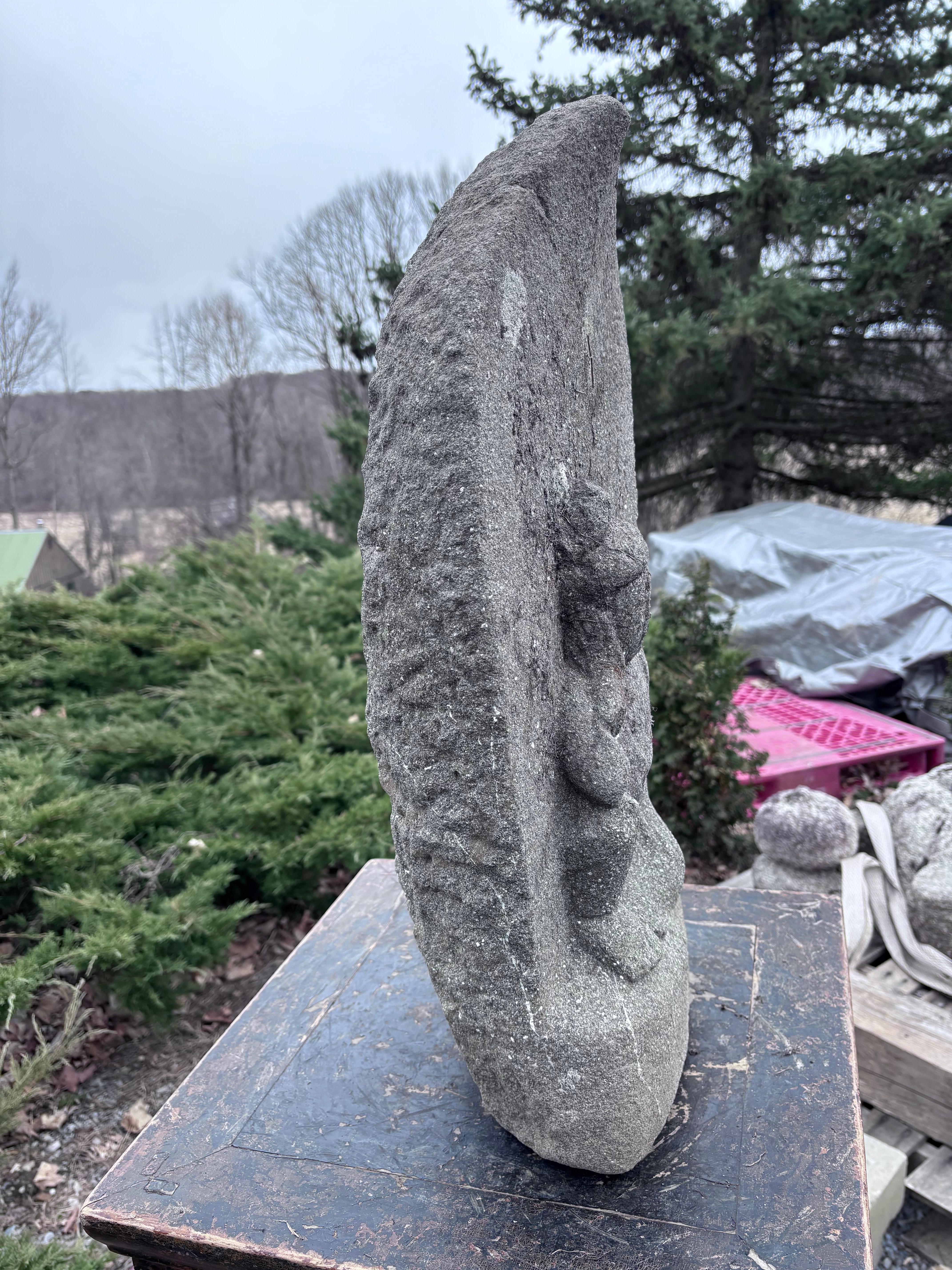 Japonés grande  Antiguo Jardín de Piedra Kanon Guan Yin en Ease Real S. XIX, firmado en venta 1