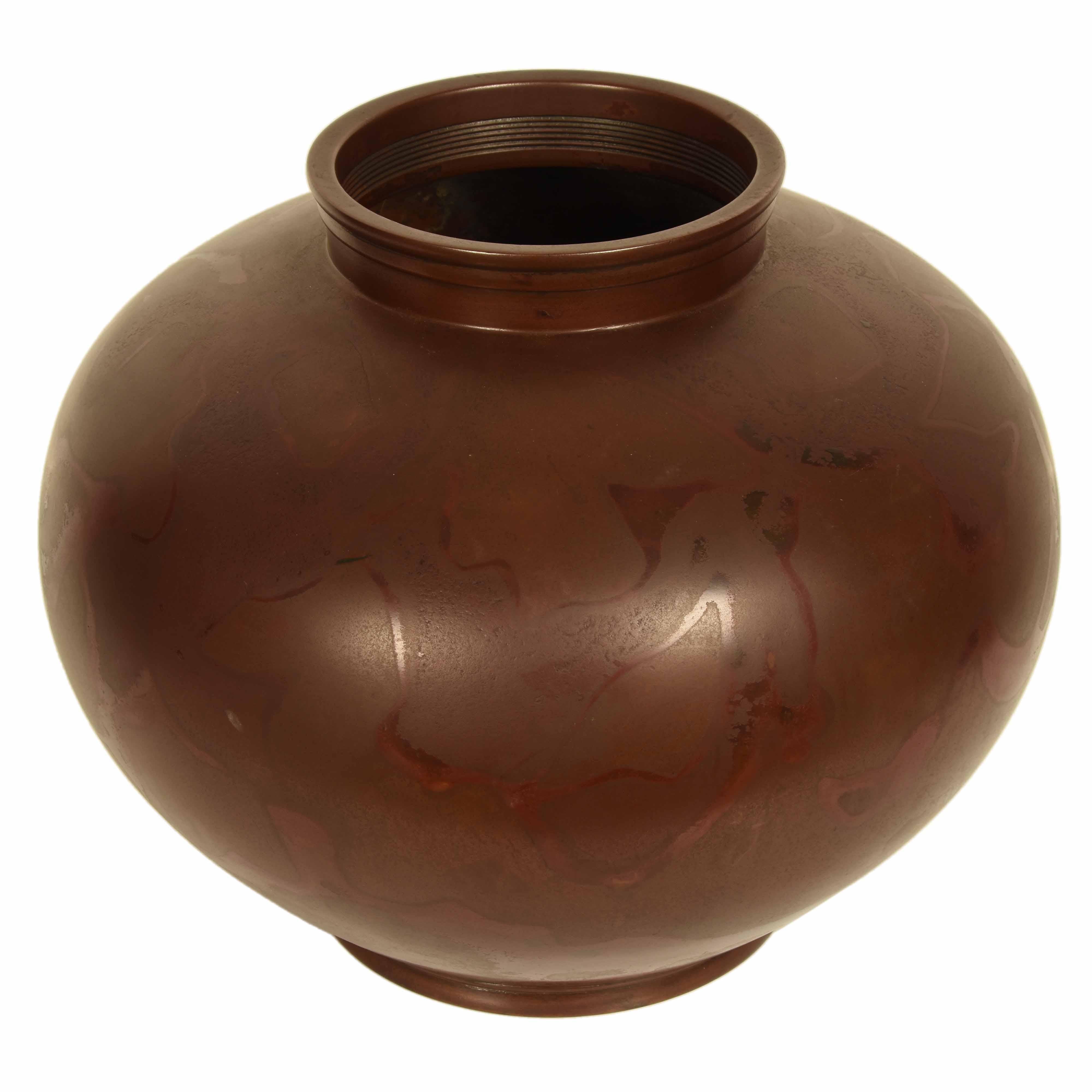 Japanese Red Bronze Vase 3