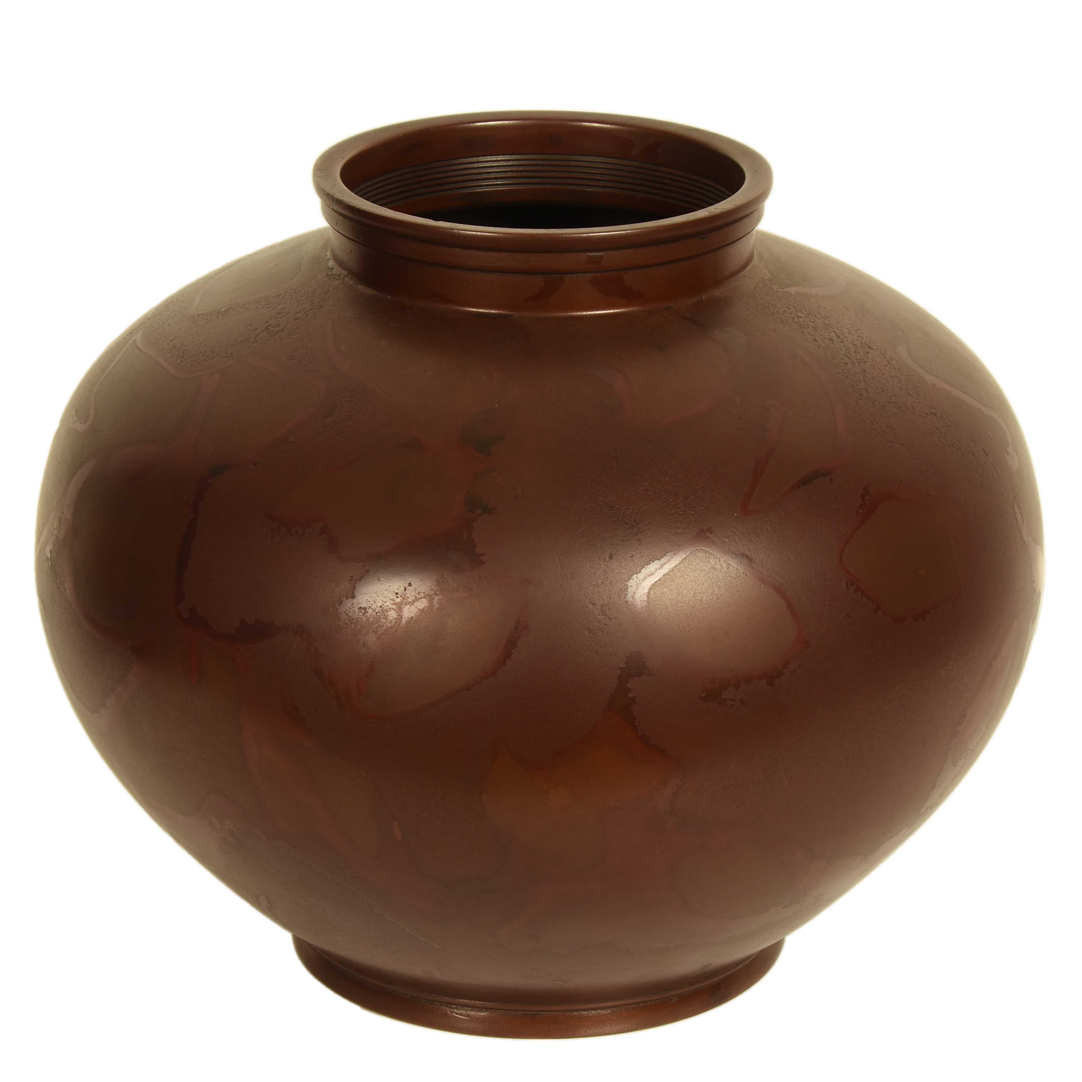 Japanese Red Bronze Vase 4