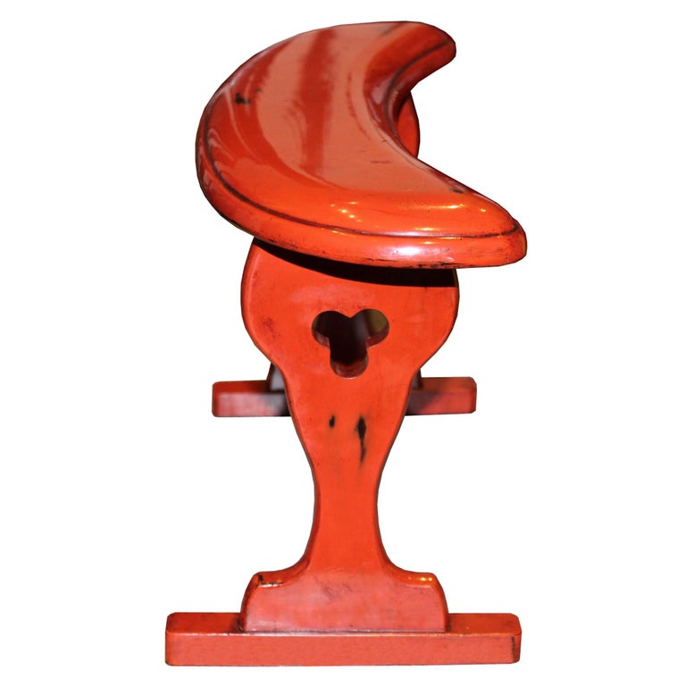 Japanese Red Lacquer Arm Rest at 1stDibs
