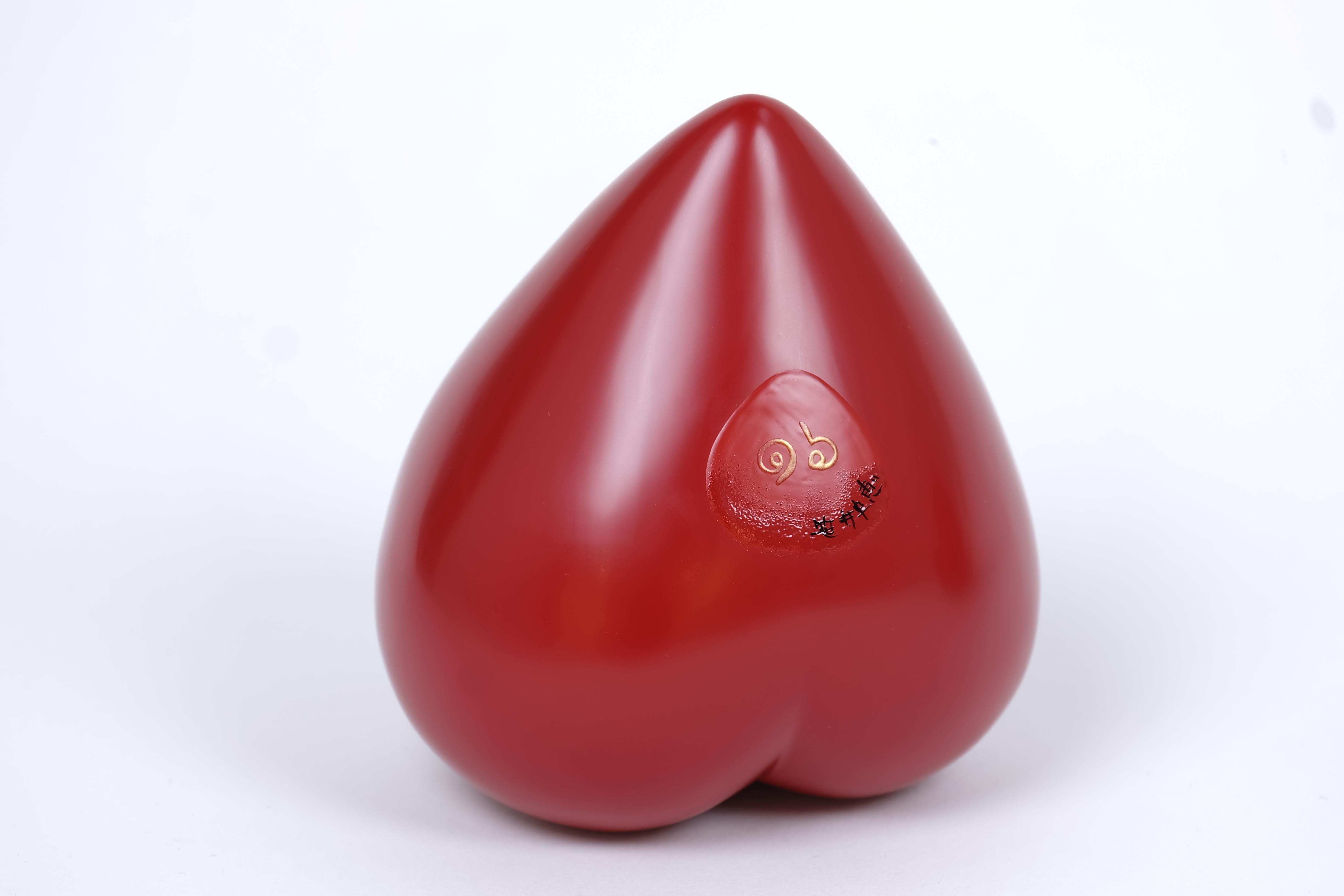 Other Japanese Red Lacquer Sculpture by Contemporary Artist (Medium) For Sale