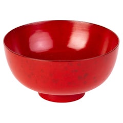Japanese Red Laquered Bowl 