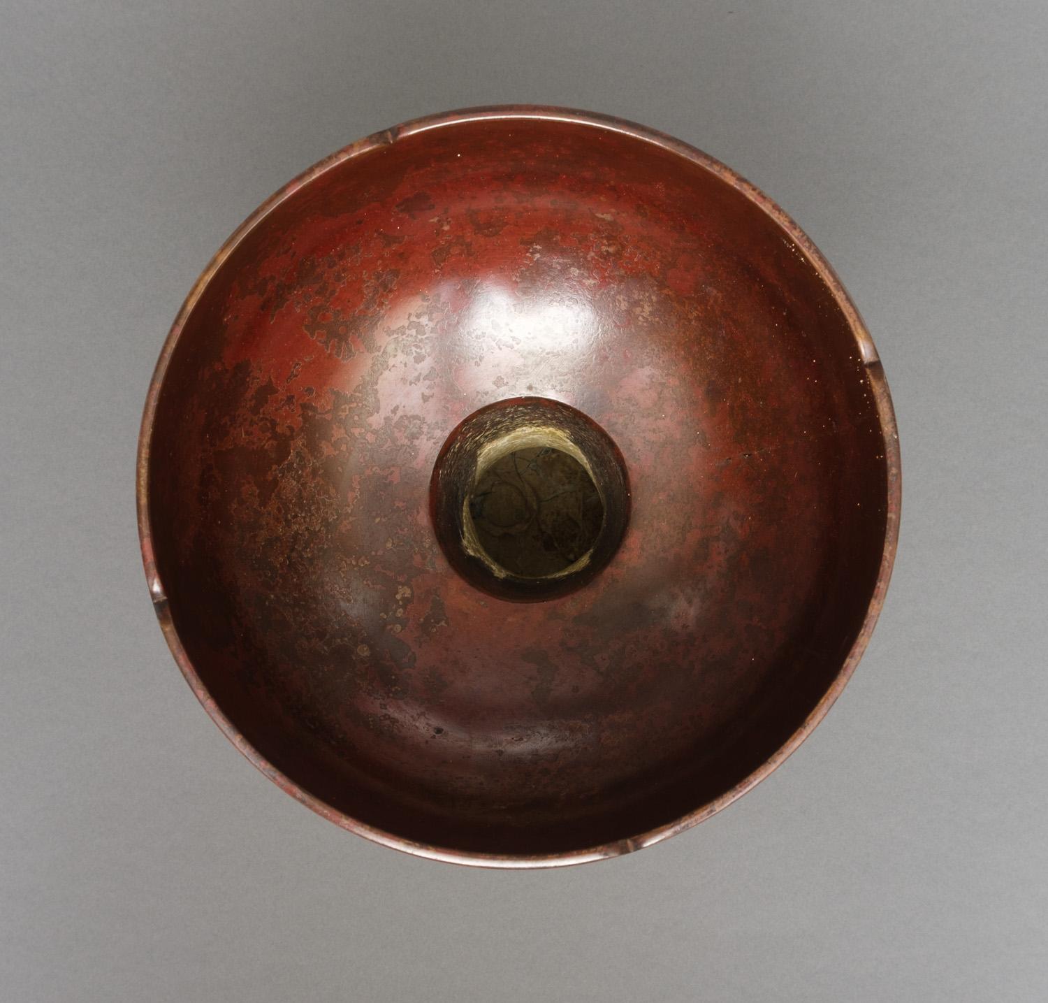Japanese Red Patinated Bronze Vase by Nakajima Yasumi II 二代中島保美 For Sale 9
