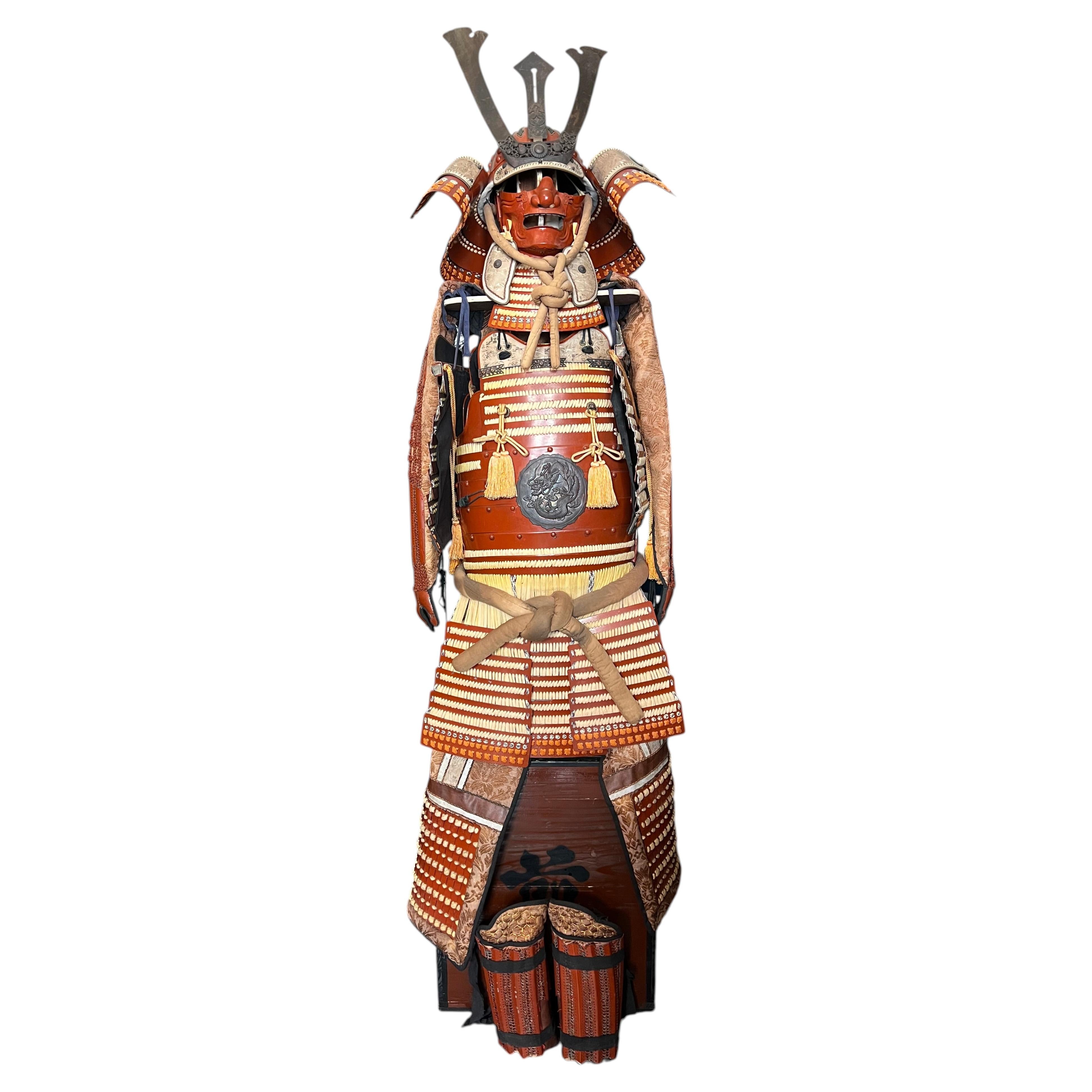 Japanese Red Samurai Armour Beginning of Meiji period 1900s