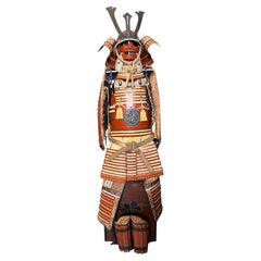 Japanese Red Samurai Armour Beginning of Meiji period 1900s