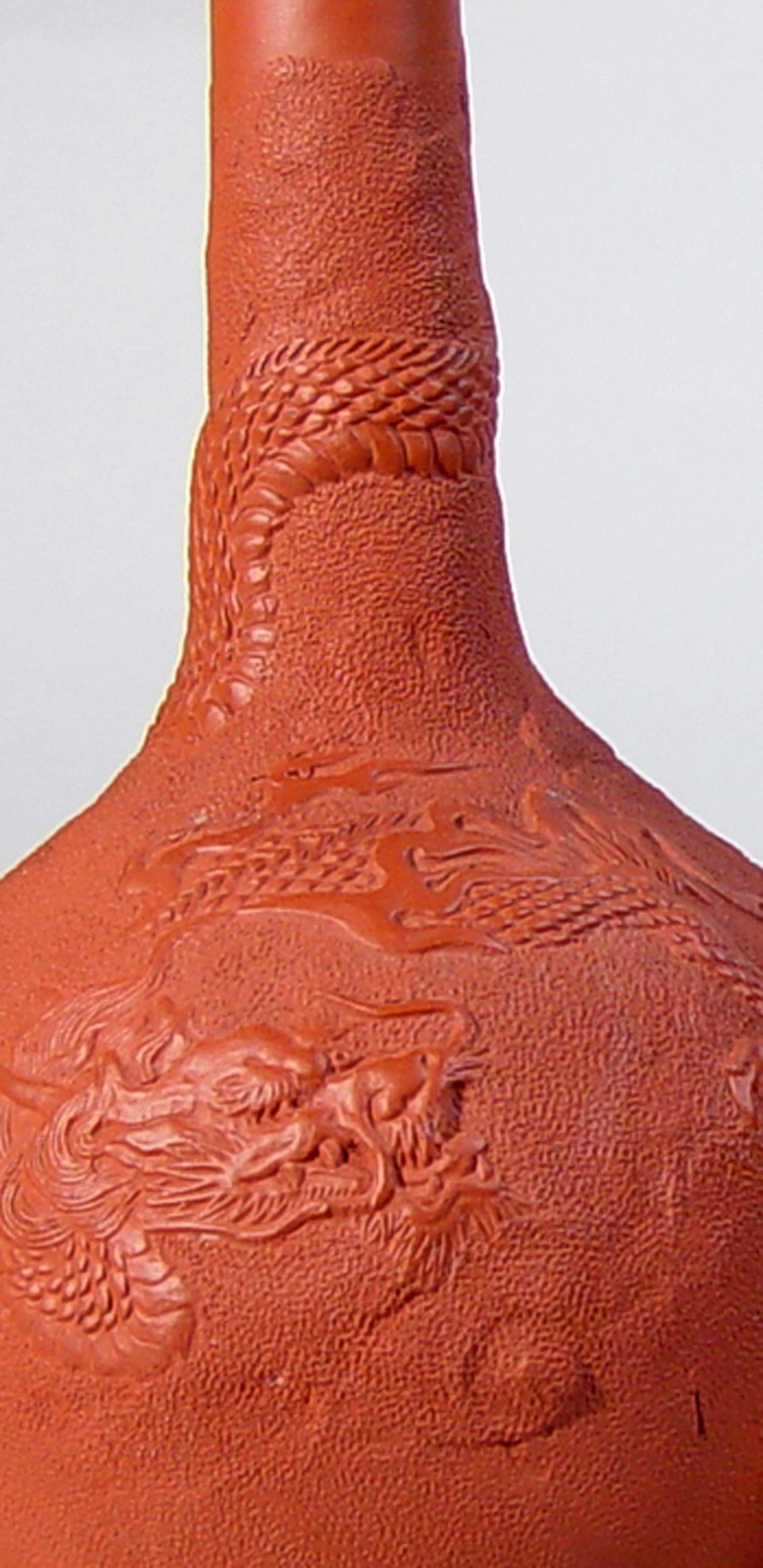 Japanese Redware Pottery Vases In Good Condition In Downingtown, PA