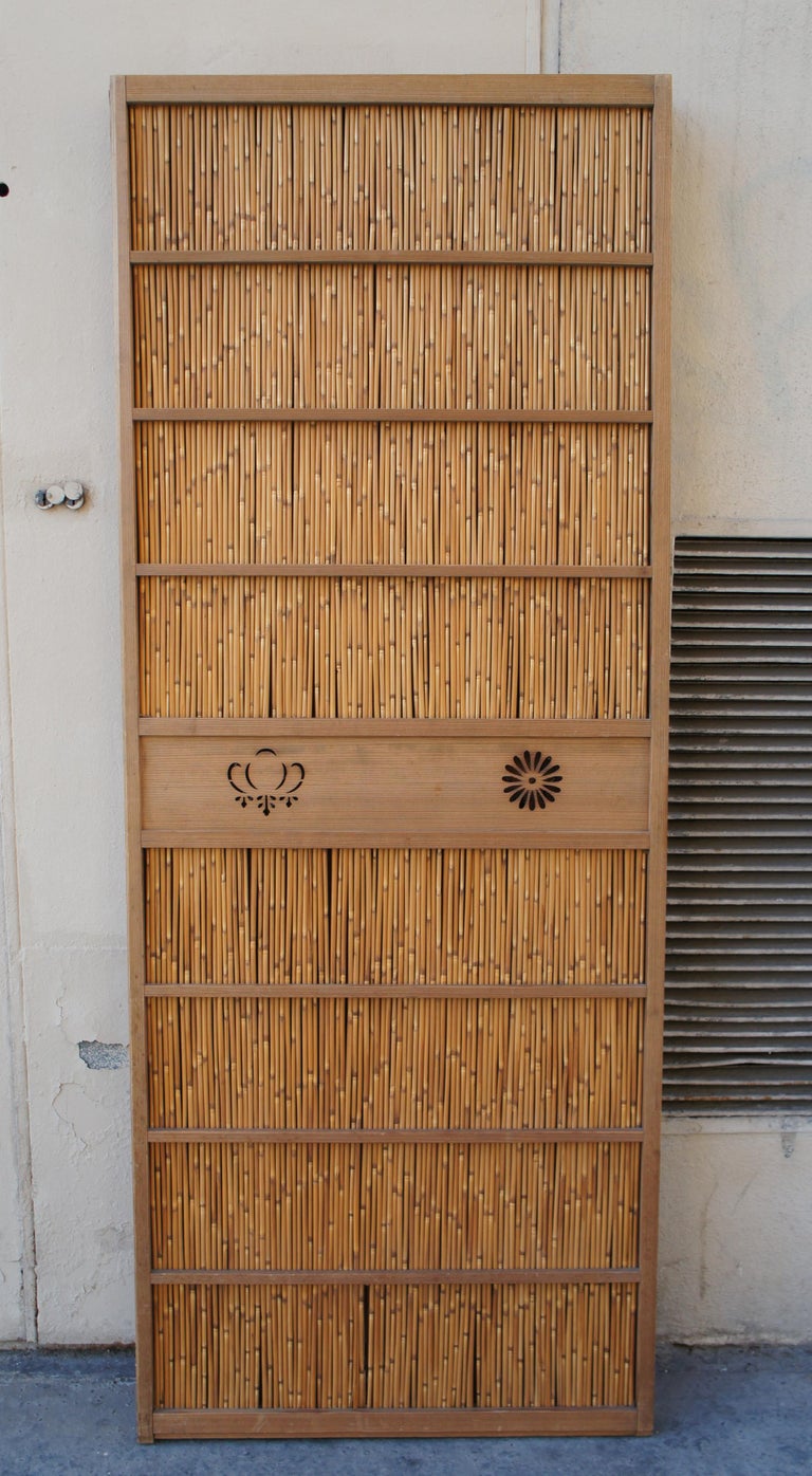 Japanese Reed Partition, Yoshizu, 1930s at 1stDibs