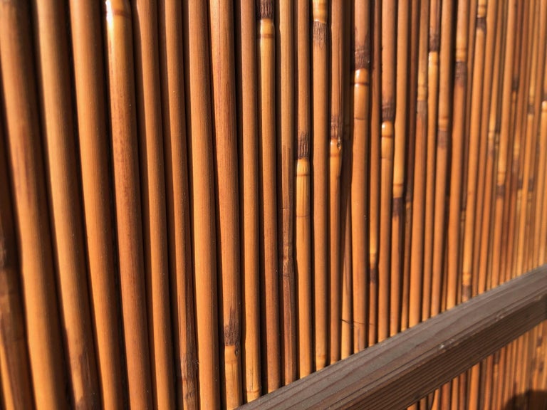 Japanese Reed Sliding Door, Yoshizu, 1930s For Sale at 1stDibs