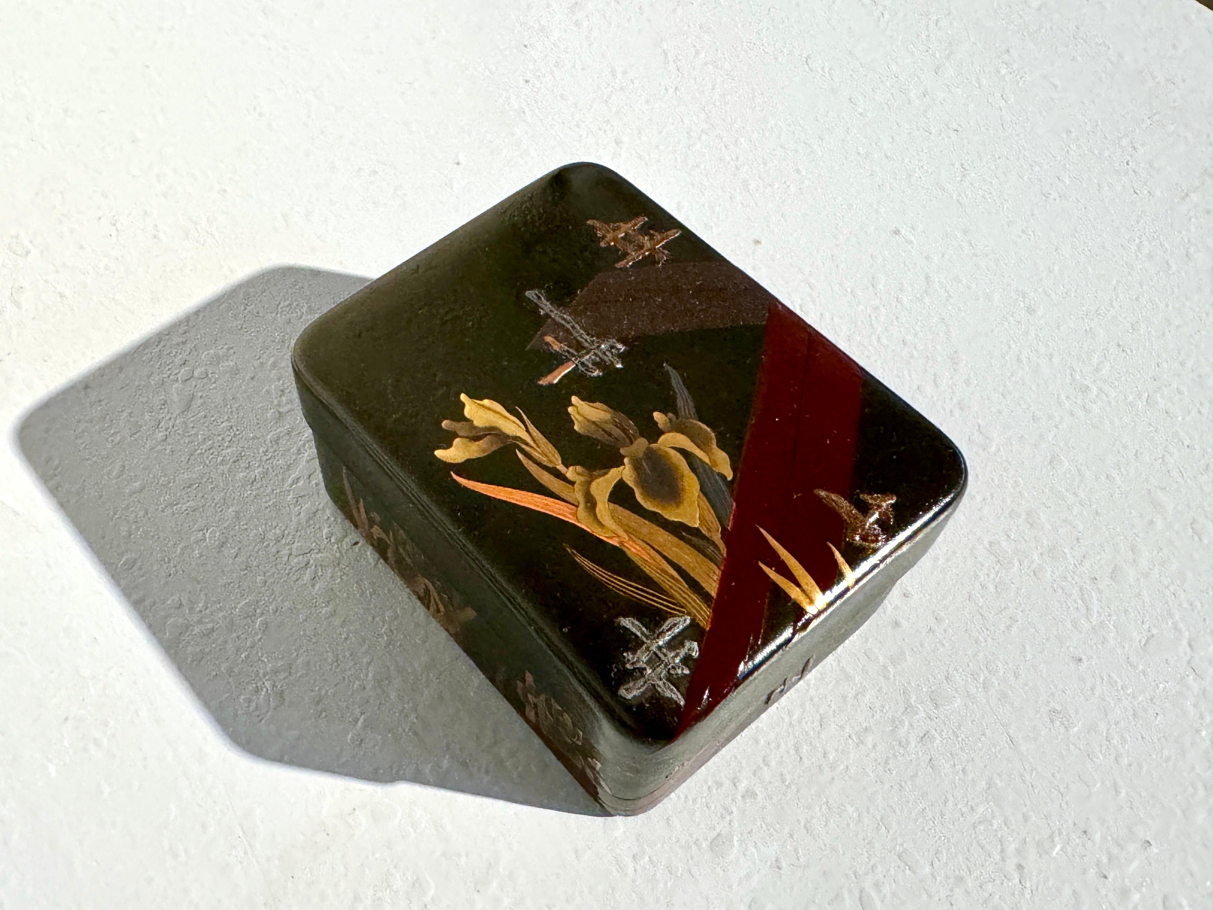 Japanese Rinpa Lacquer Box, 