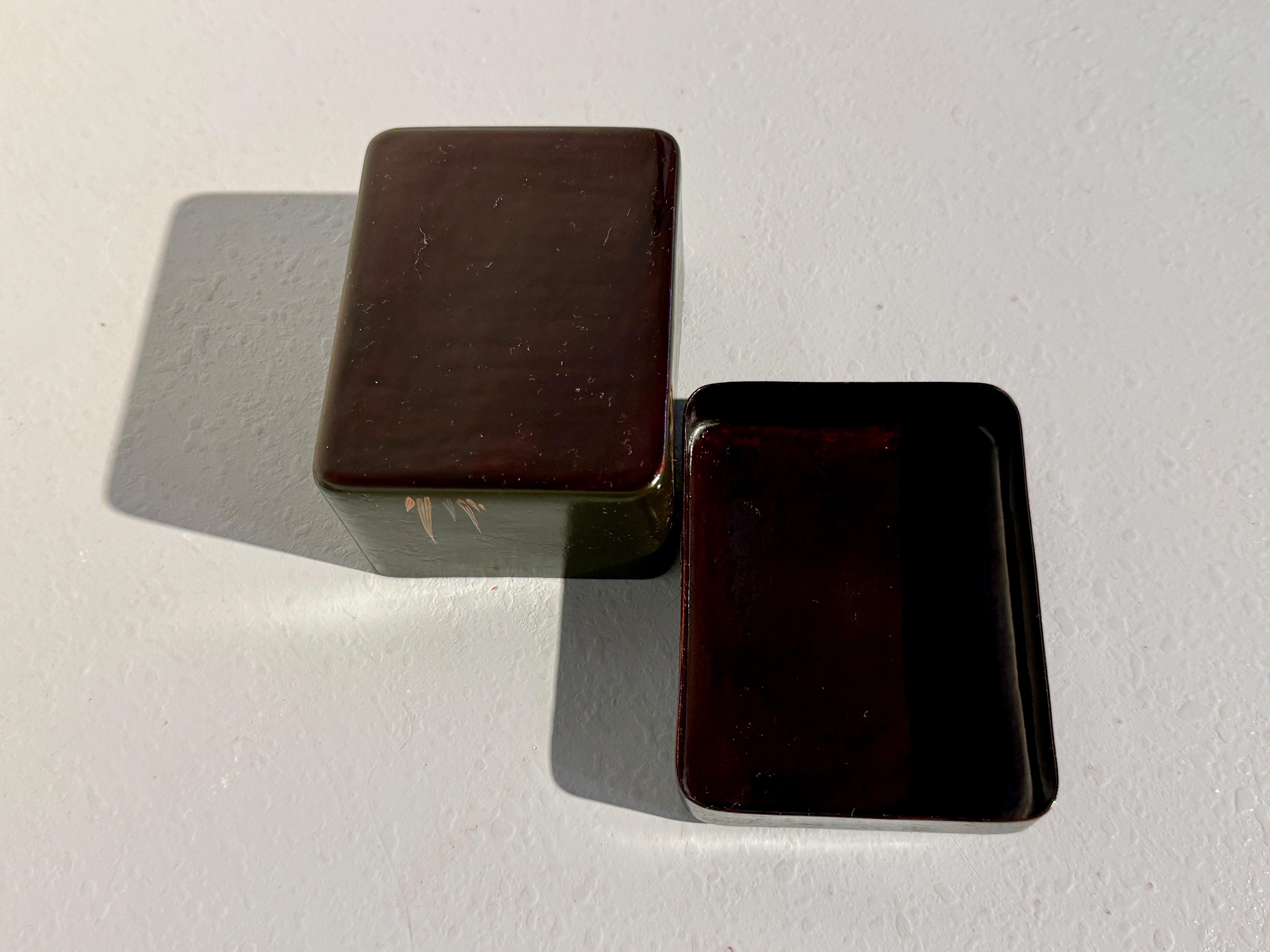 Japanese Rinpa Lacquer Box, 