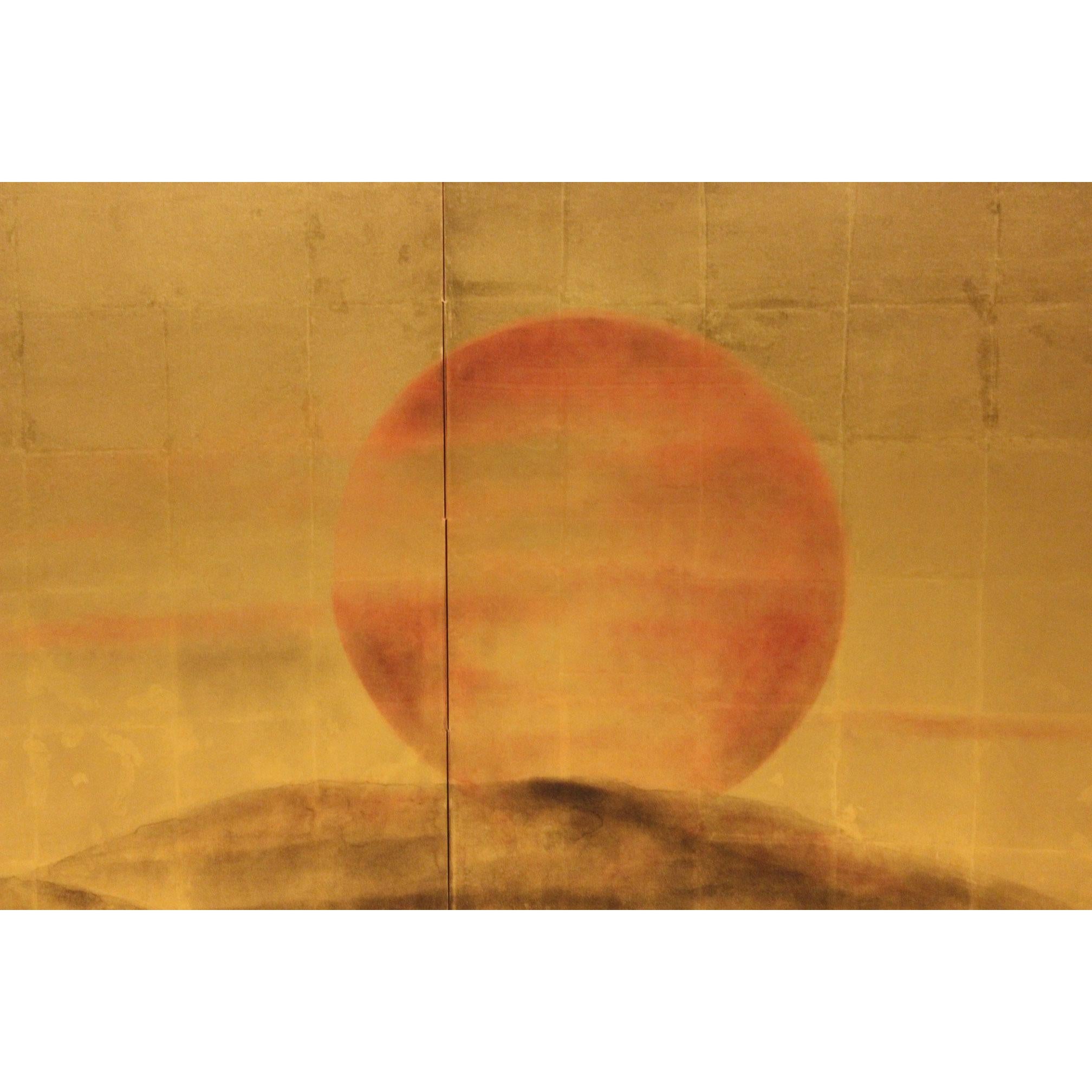 Japanese Rising Sun Screen In Good Condition In San Francisco, CA