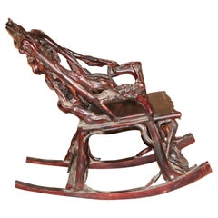 Vintage Japanese Root Rocking Chair