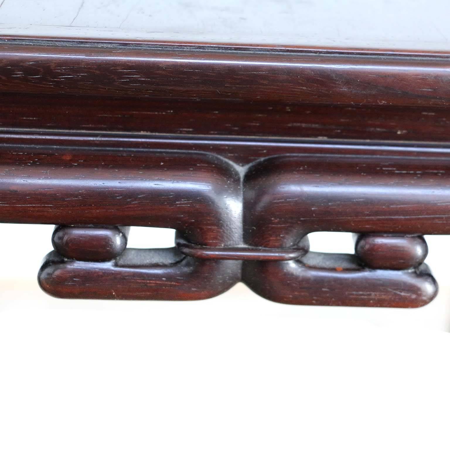 Meiji Japanese Rosewood Plant Stand or Drink Table