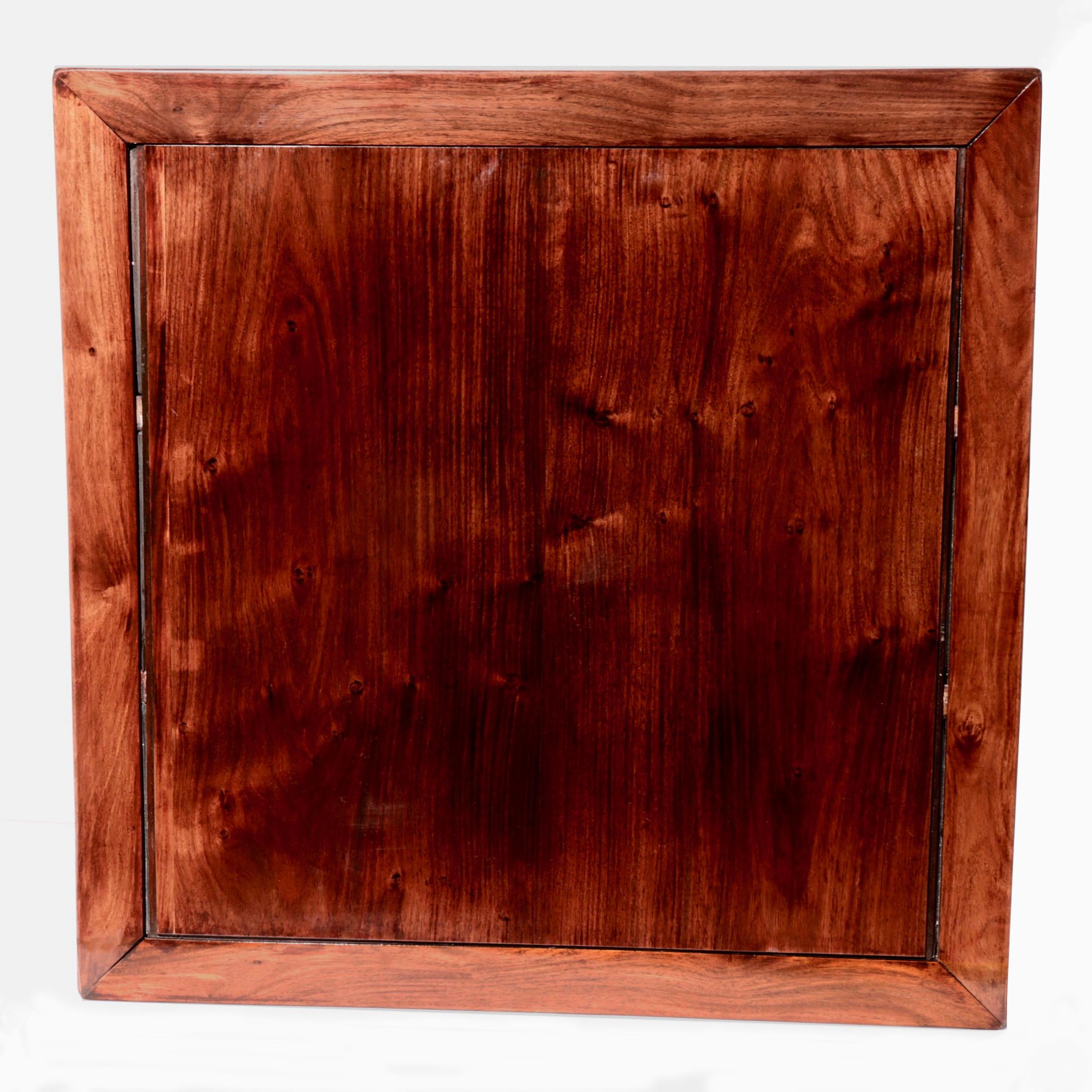 Japanese Rosewood Square Tea Table For Sale 3