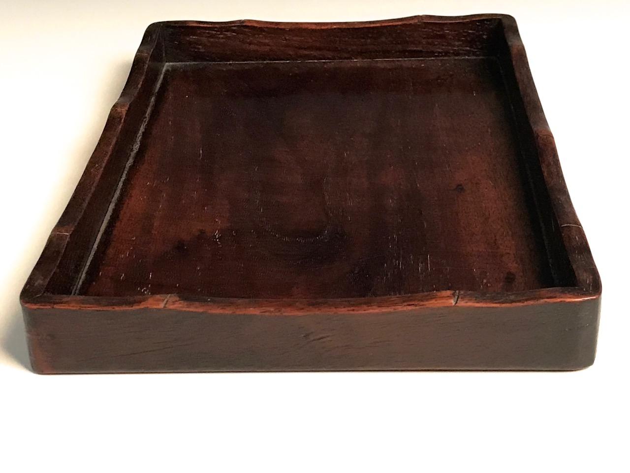 19th Century Japanese Rosewood Tray in a Chinoiserie Style