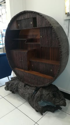 Japanese Round Display Cabinet Meiji Period