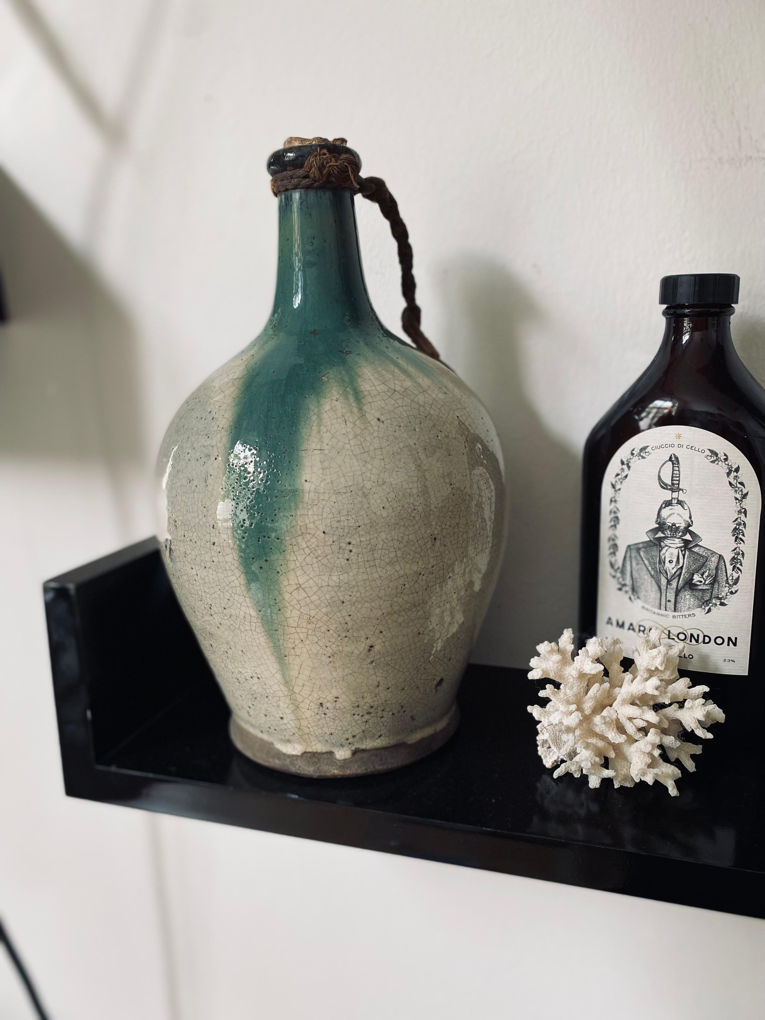 Japanese Sake Bottle, Seto Ceramics from the Meiji Period 1