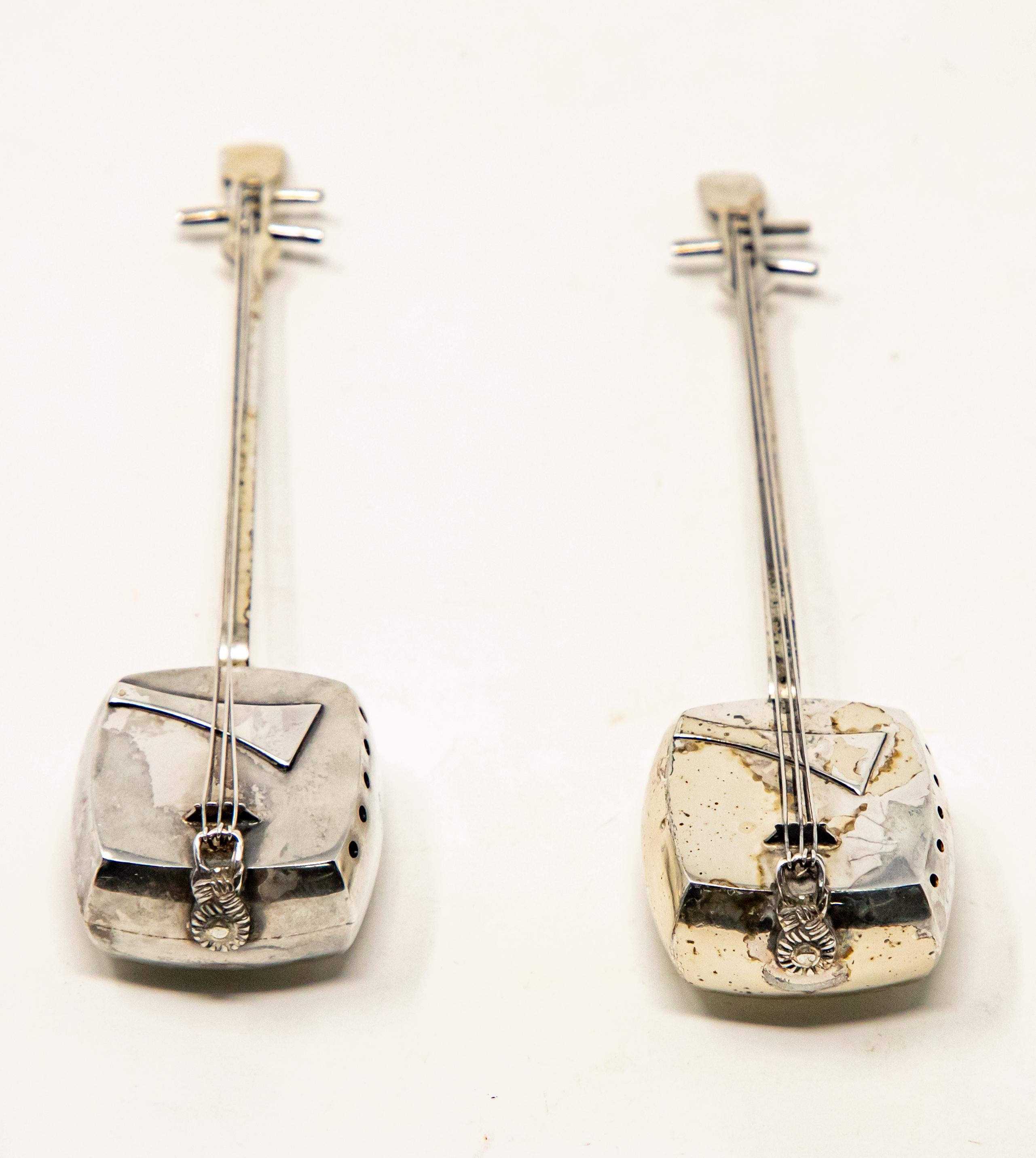 Forged Japanese Salt and Pepper Shakers For Sale
