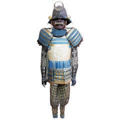 Japanese Samurai Armor with Original Wooden Box, 1790s